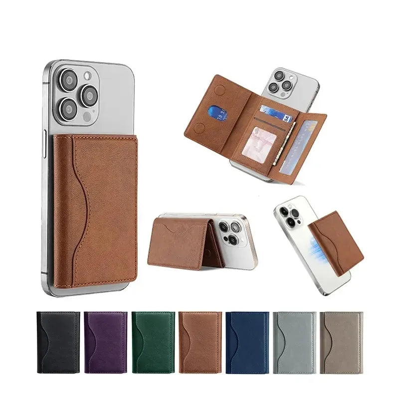 Powerful Magnetic Leather Wallet Magsafe for IPhone 16 15 Pro Max for