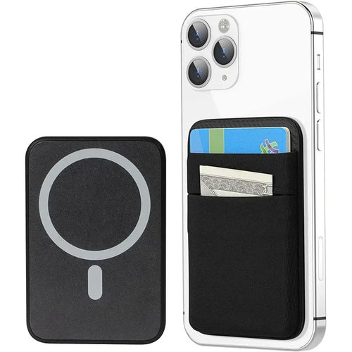 Mobile Phone Magsafe Wallet Mag Card Holder Elastic Slim Cardholder
