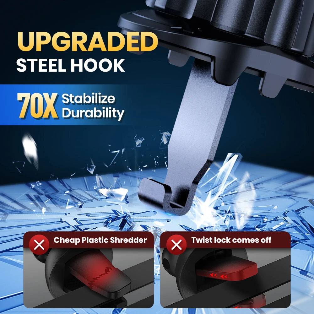 TOPK for Magsafe Car Phone Holder Charger 15W Fast Wireless Magnetic