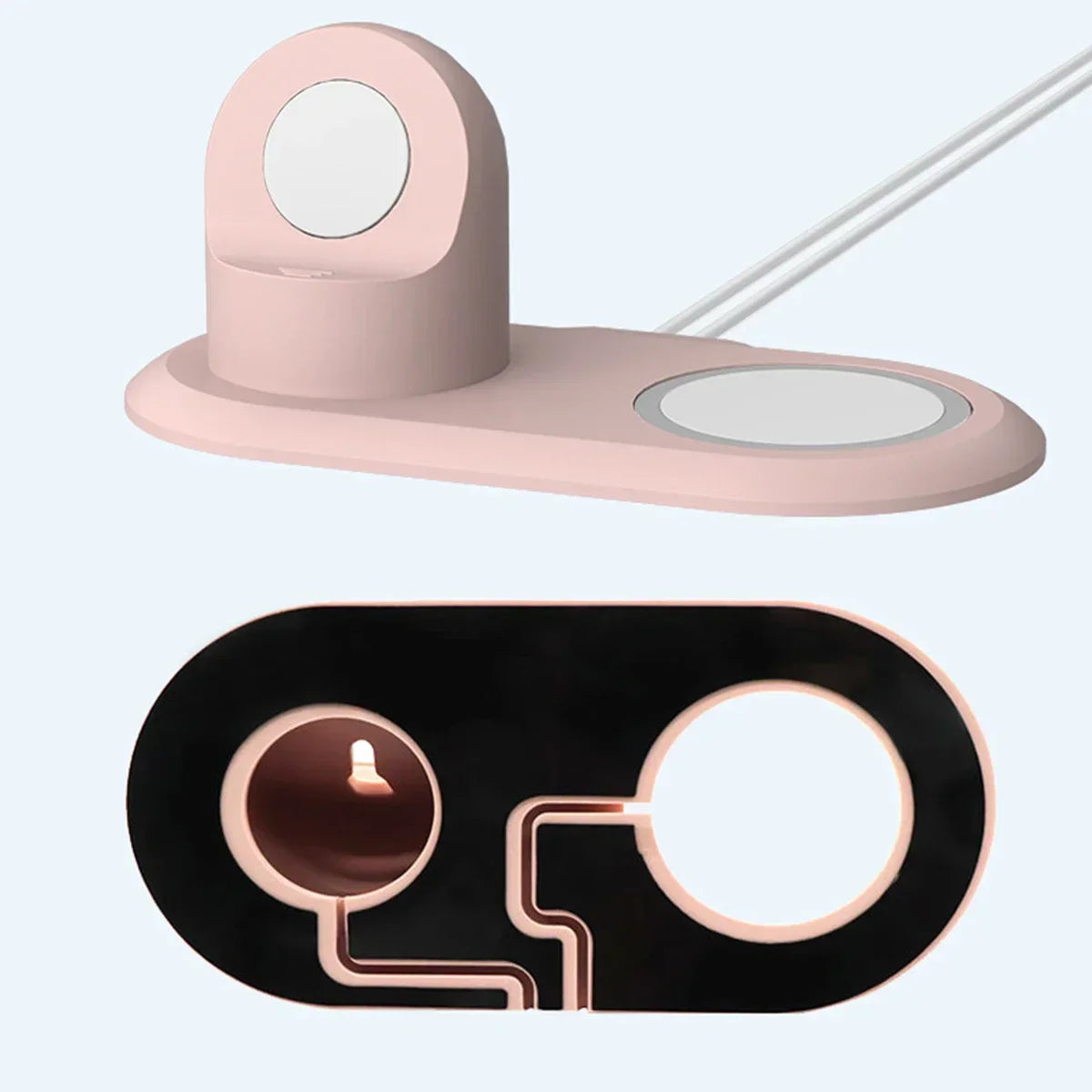 Silicone Phone Holder Stand For iPhone 13 Pro Max Apple Watch Magsafe