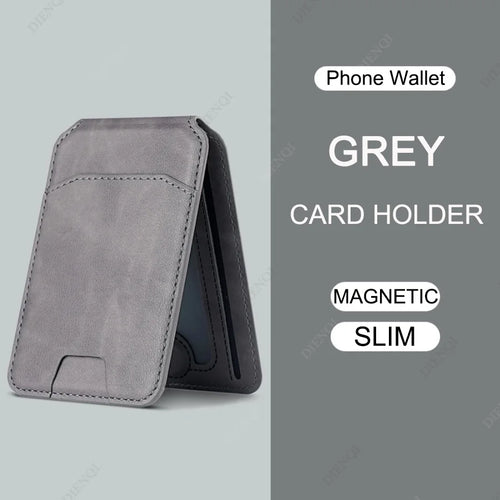 Magsafe Case Phone Back Cover Magnetic Pu Leather Wallet Card Holder