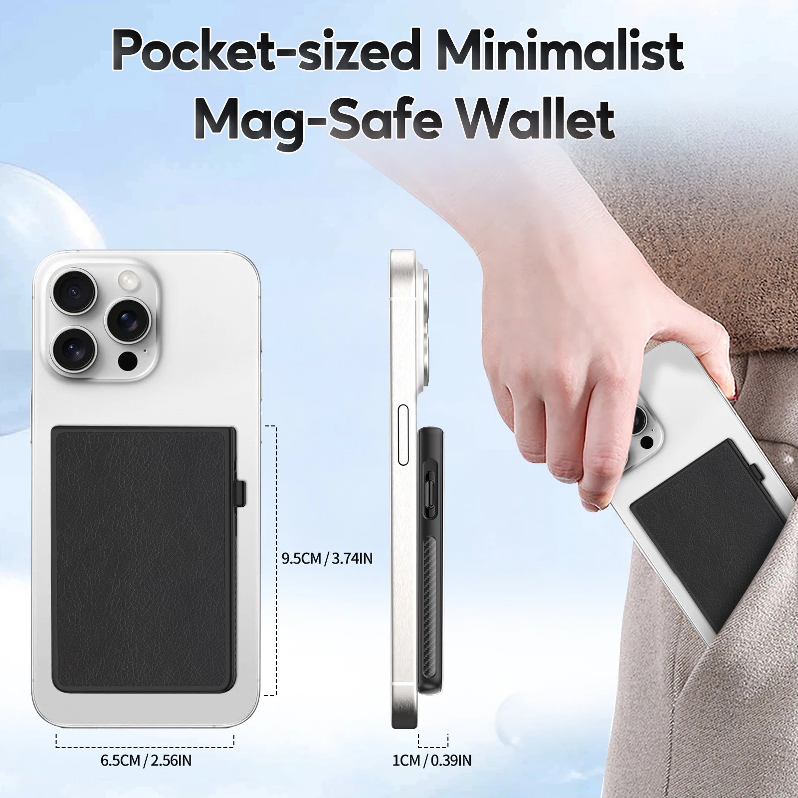 Magnets MagSafe Wallet Pop Up Card Holder Magnetic Card Case Slim