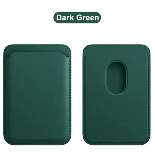 MagSafe Leather Wallet Case for iPhone 16/15/14/13/12 Pro — Magnetic Card Holder with RFID Protection