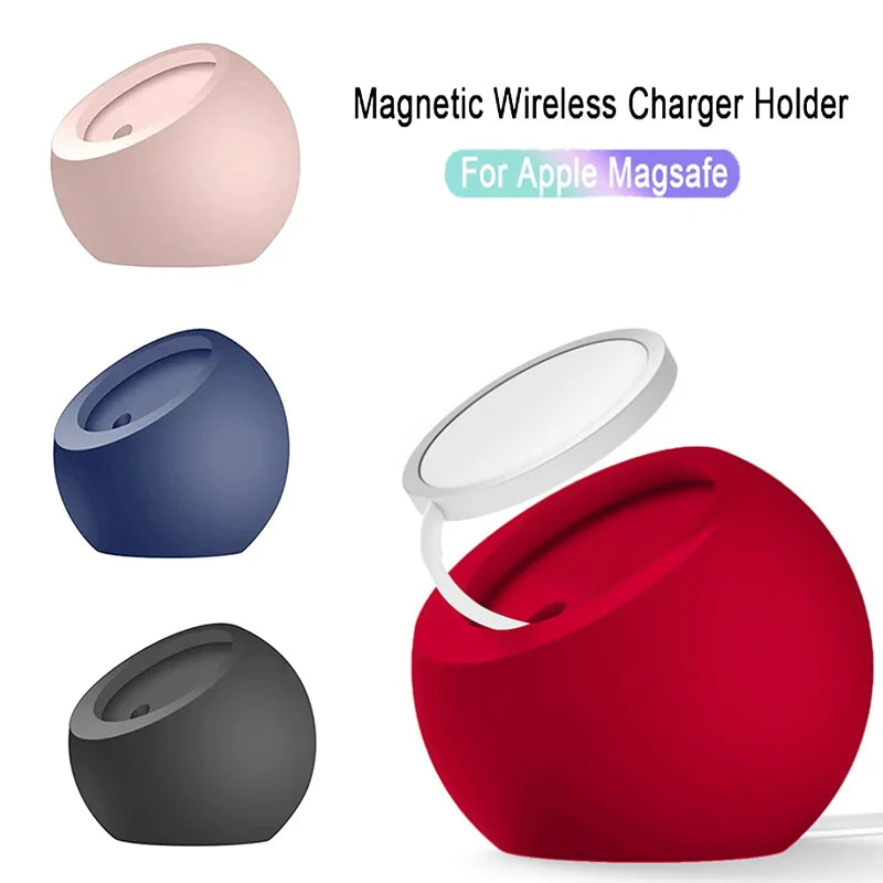 Desk Ball Shape Magnetic Silicone Charging Desk Holder Stand for