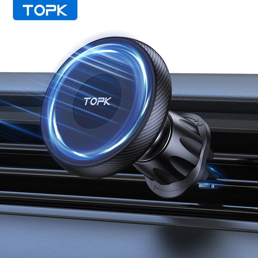 TOPK MagSafe Car Phone Holder,Magnetic Car Phone Mount,Air Vent Cell