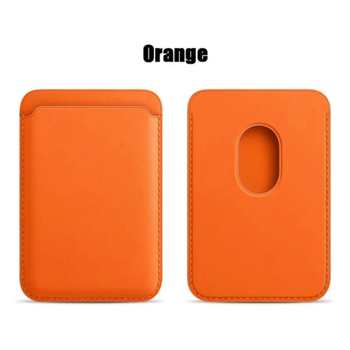 MagSafe Leather Wallet Case for iPhone 16/15/14/13/12 Pro — Magnetic Card Holder with RFID Protection