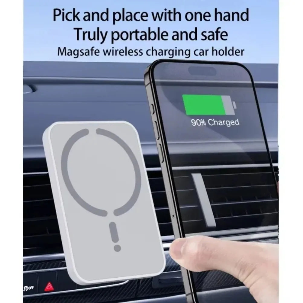30W Magnetic Car Air Vent GPS Phone Holder Stand Wireless Charger For