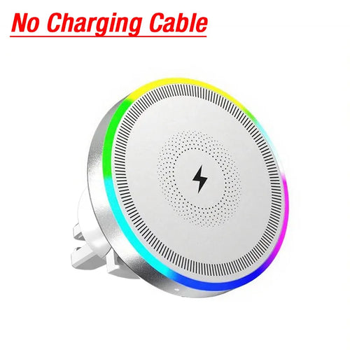 RGB Light Car Magnetic Wireless Charger Phone Holder Air Vent Stand