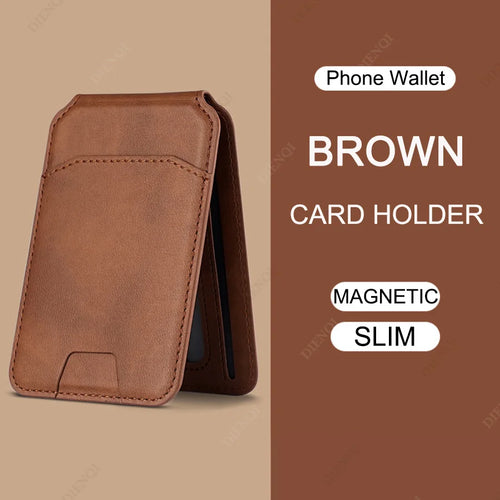 Magsafe Case Phone Back Cover Magnetic Pu Leather Wallet Card Holder