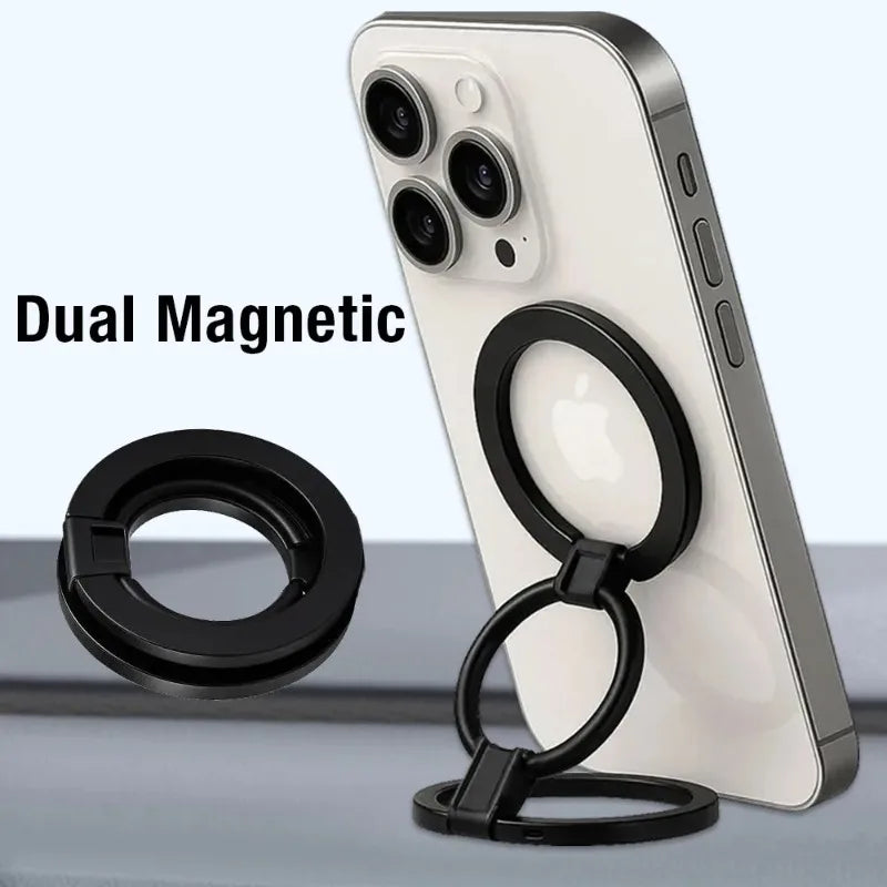 Universal Car Dual Magnetic Phone Holder Stand