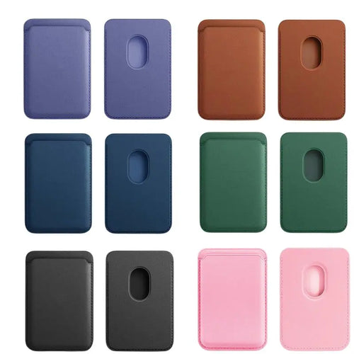 Magnetic MagSafe Wallet - PU Leather Card Holder Case for IPhone