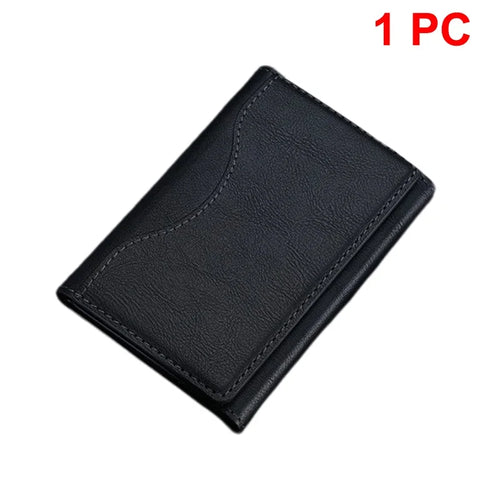 Trifold Magnetic Phone Wallet PU Leather Card Bag Magsafe Card Holder
