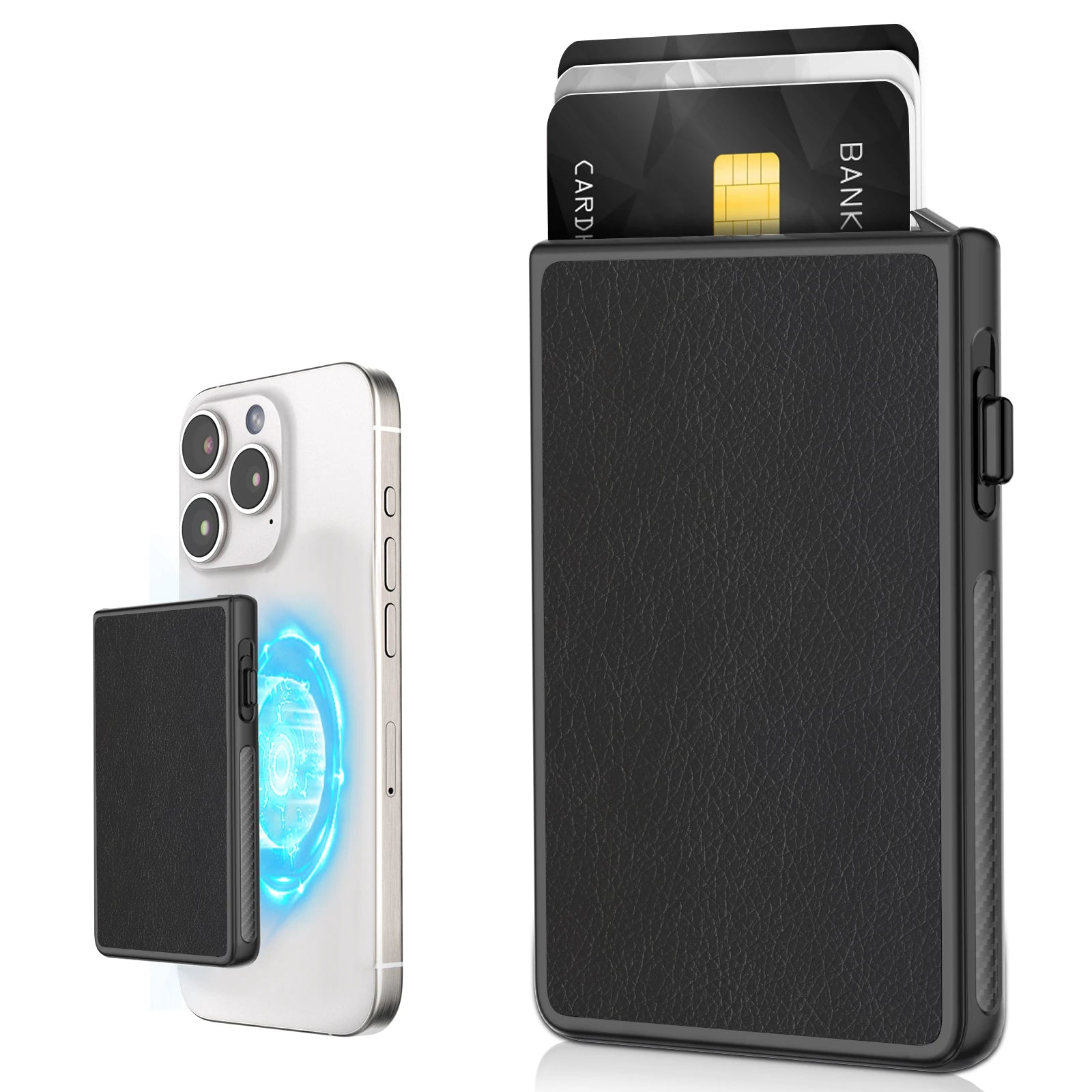 Magnets MagSafe Wallet Pop Up Card Holder Magnetic Card Case Slim