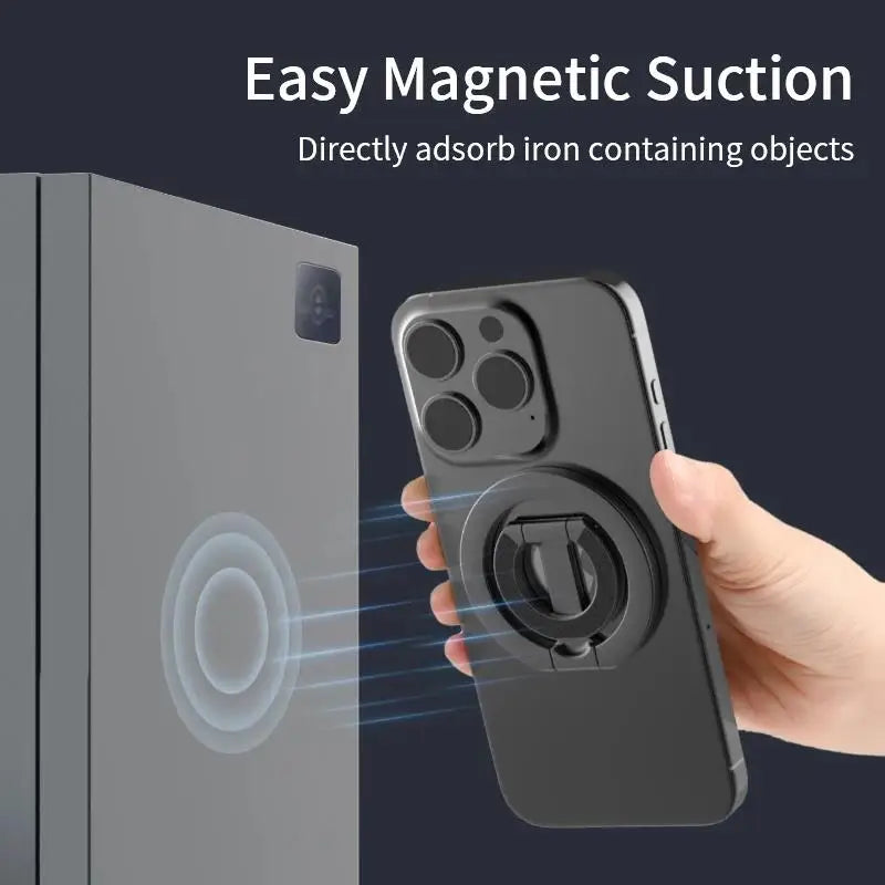 Double Sided Magnetic Phone Ring Holder Portable Folding Stand Phone