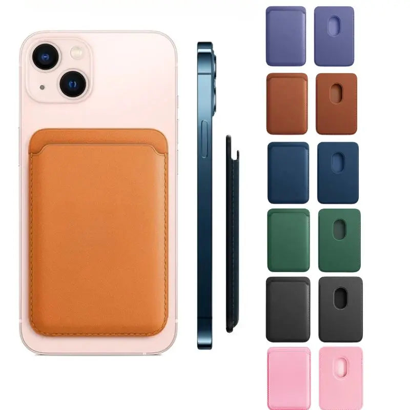 Magnetic MagSafe Wallet - PU Leather Card Holder Case for IPhone