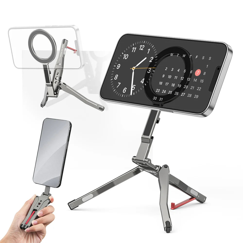 Magnetic Tripod Stand — Fence-Mount, Cold Shoe, Desk & Phone Holder