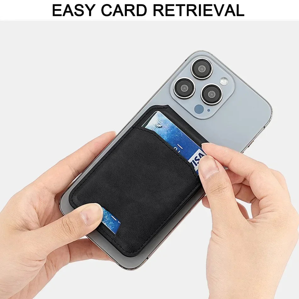Magsafe Case Phone Back Cover Magnetic Pu Leather Wallet Card Holder