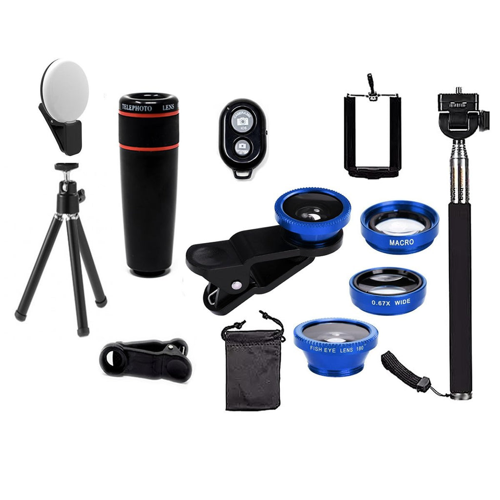 iPhone Camera Lens Kit — 11 Pro Lenses + Tripod & Bluetooth Remote
