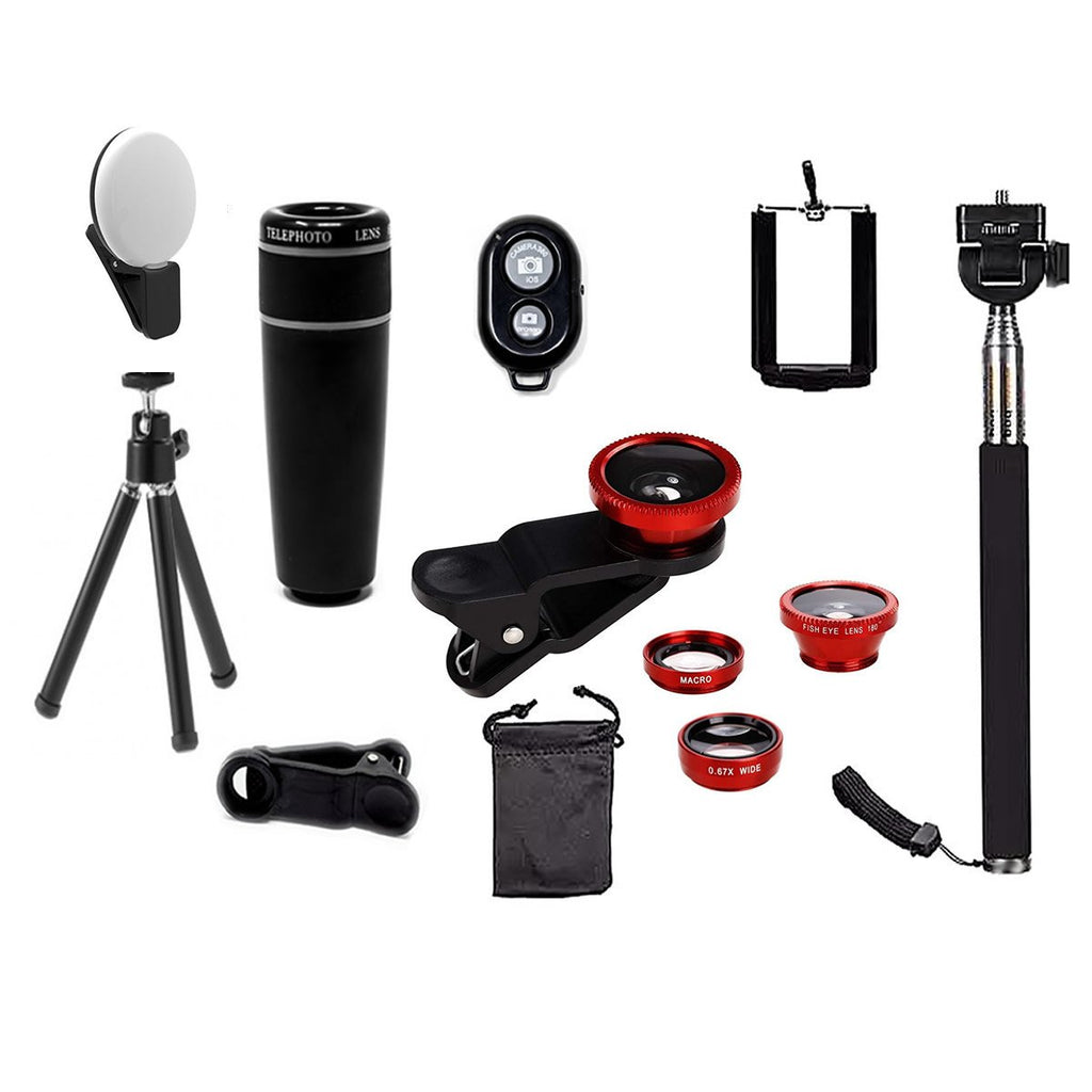 iPhone Camera Lens Kit — 11 Pro Lenses + Tripod & Bluetooth Remote